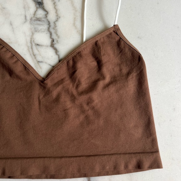 Free People Intimately Sweetheart Seamless Brami Toast Brown - Picture 6 of 12